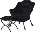 Welnow Comfort Lazy Chair and Ottoman Set for Relaxation and Style