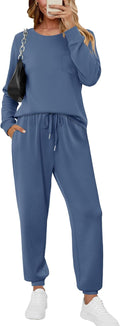 KISSMODA 2 Piece Women's Sweatsuit Set - Casual Lounge Tracksuit Pant