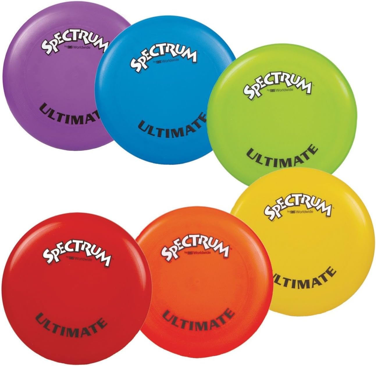 S&S Worldwide Set of 6 Ultimate Flying Discs - Perfect for Outdoor Fun!