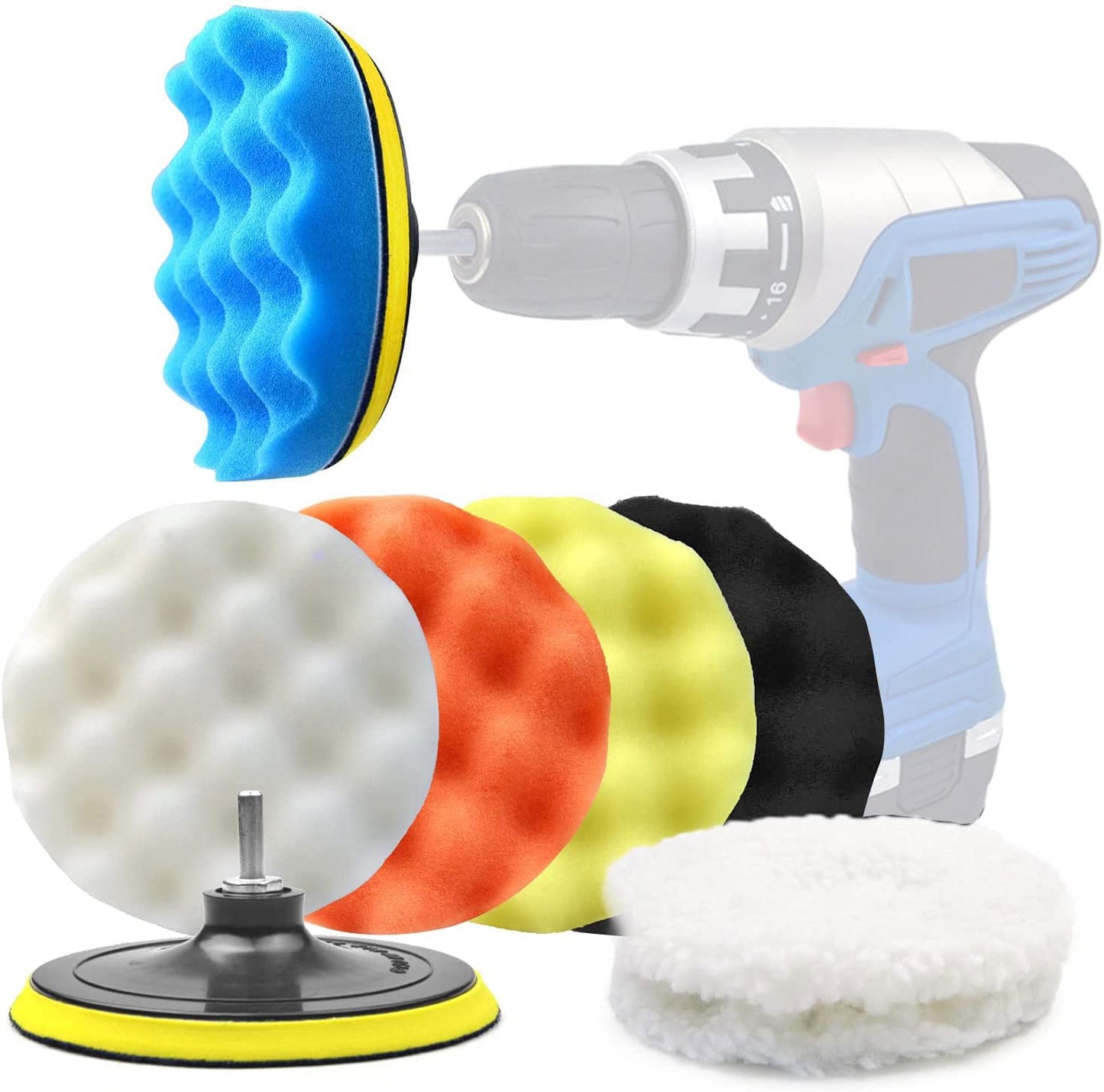 11PCS Car Polishing Kit for Electric Drill - POLIWELL