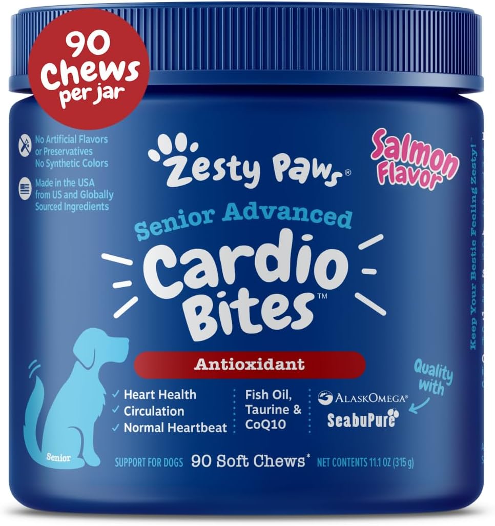 Zesty Paws Cardiovascular Support for Dogs - Heart Health Chews