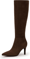 Knee High Boots Women Pointed Toe Stiletto 3in Heel - Dress Ready