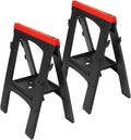 Performance Tool W54009 Heavy Duty Plastic Sawhorse Set - Compact 900