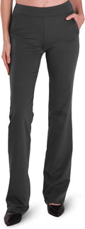 Women Bootcut Yoga Dress Pants 31in or 34in - Tailorable Hem