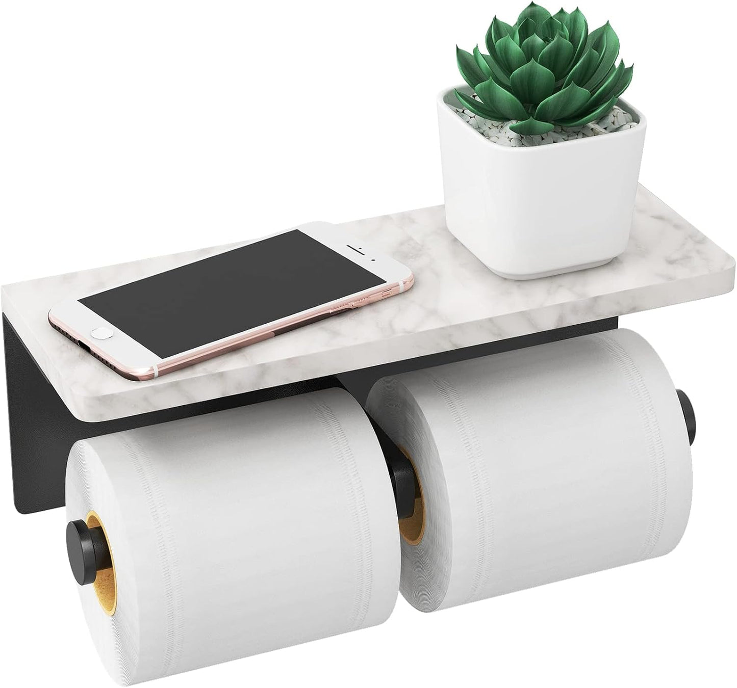 Upgrade Your Bathroom with the Stylish Marble Toilet Paper Holder