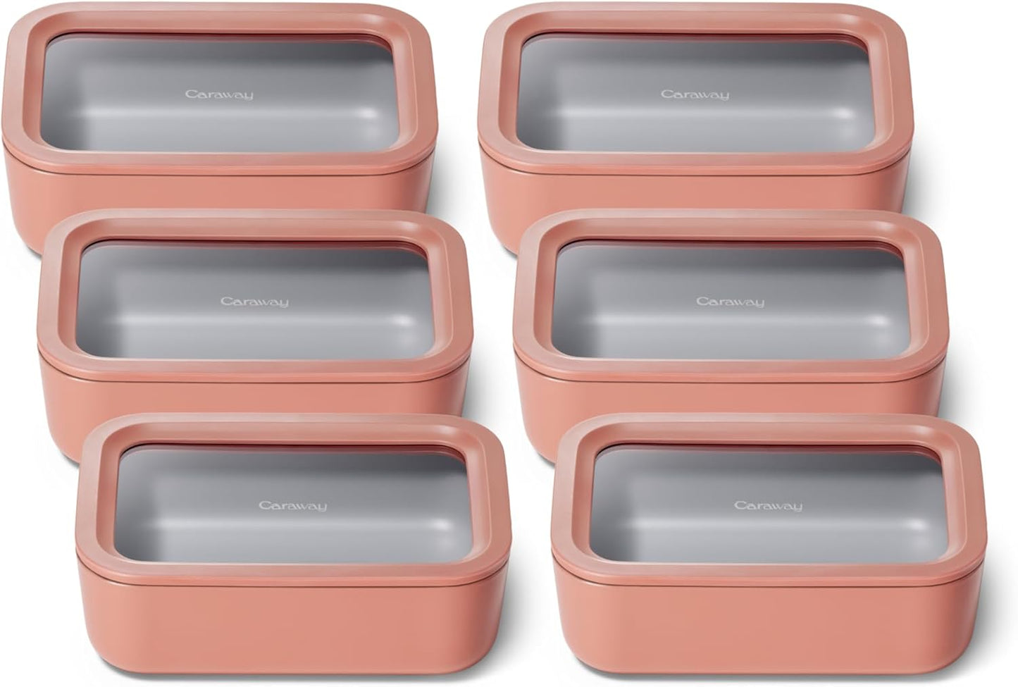 Caraway 6pc Glass Food Storage Set - Non Toxic Meal Prep Solution