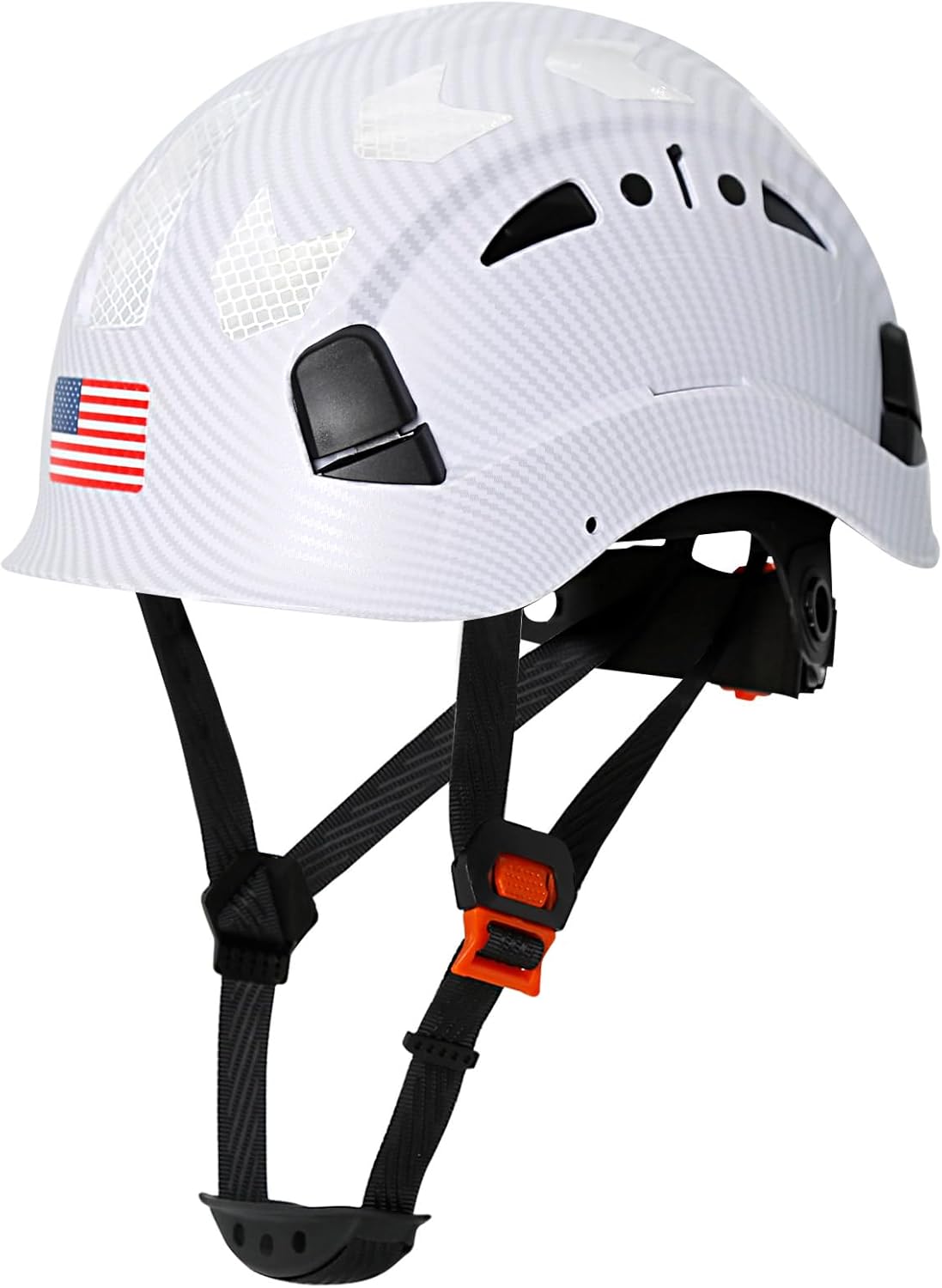 Carbon Fiber Pattern Hard Hats - OSHA Approved Safety Helmet