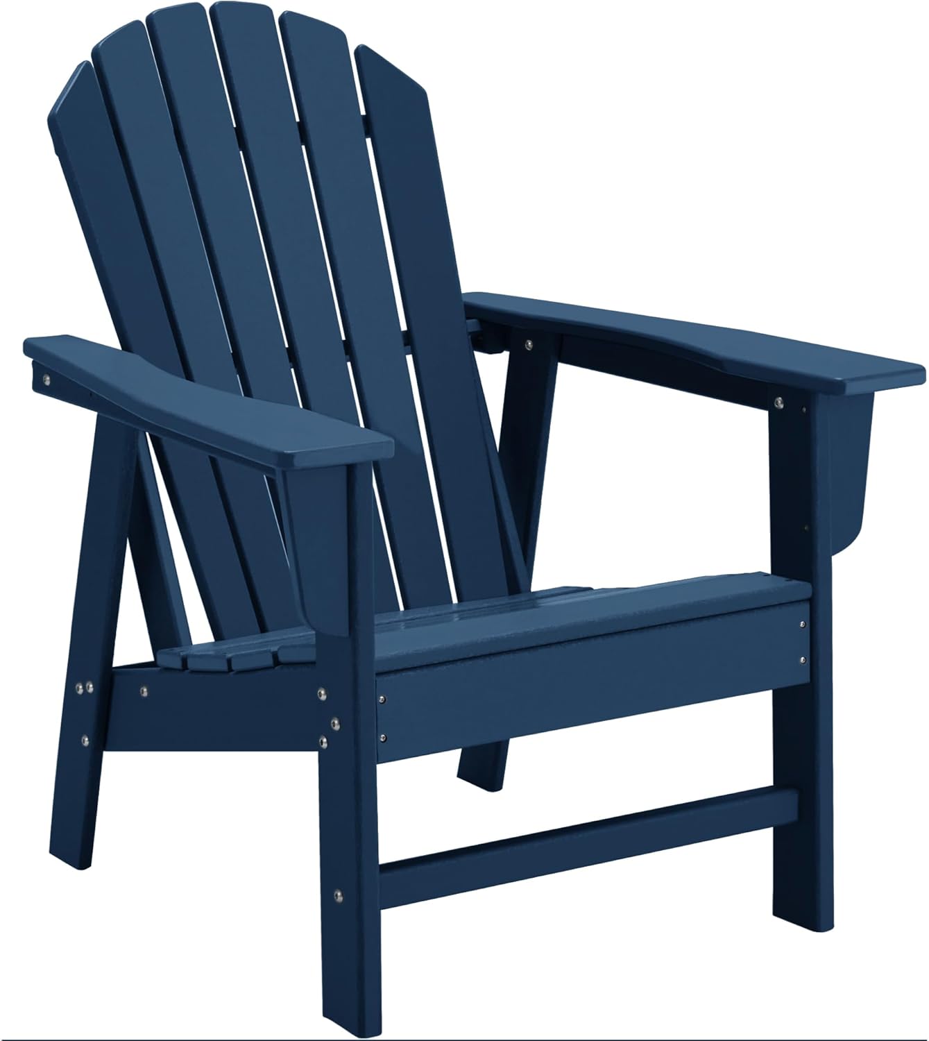Adirondack Chairs HDPE All-Weather Fire Pit Chairs Navy Blue