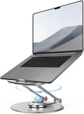 Adjustable Computer Stand with 360 Rotating Base - Ergonomic Laptop