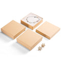MESHA Jewelry Boxes Bulk 96PC Matte Kraft Gift Boxes - Cotton Filled