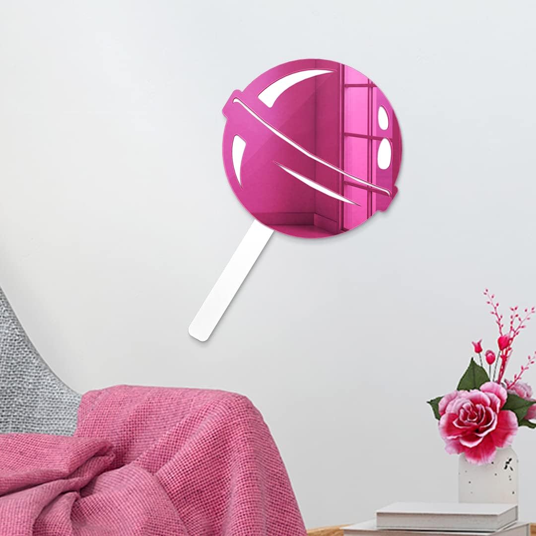 15x21 Acrylic Lollipop Wall Art Mirror for Baby Girl Rooms