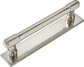 Brushed Nickel Cabinet Pull Backplate 5 Pack - Durable Kitchen Upgrade