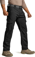 CQR Men's Flex Ripstop Tactical Pants - Water Resistant (Style JMZL)