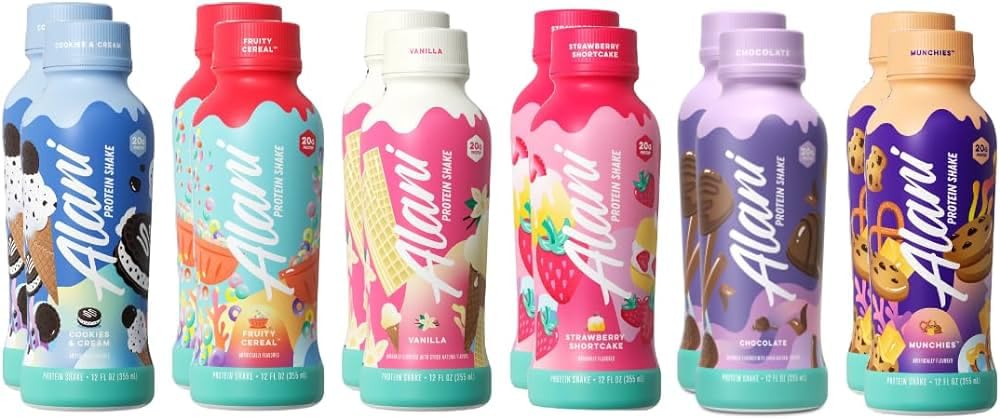 Alani Protein Shakes 6 Flavor Variety Pack for Health Boost