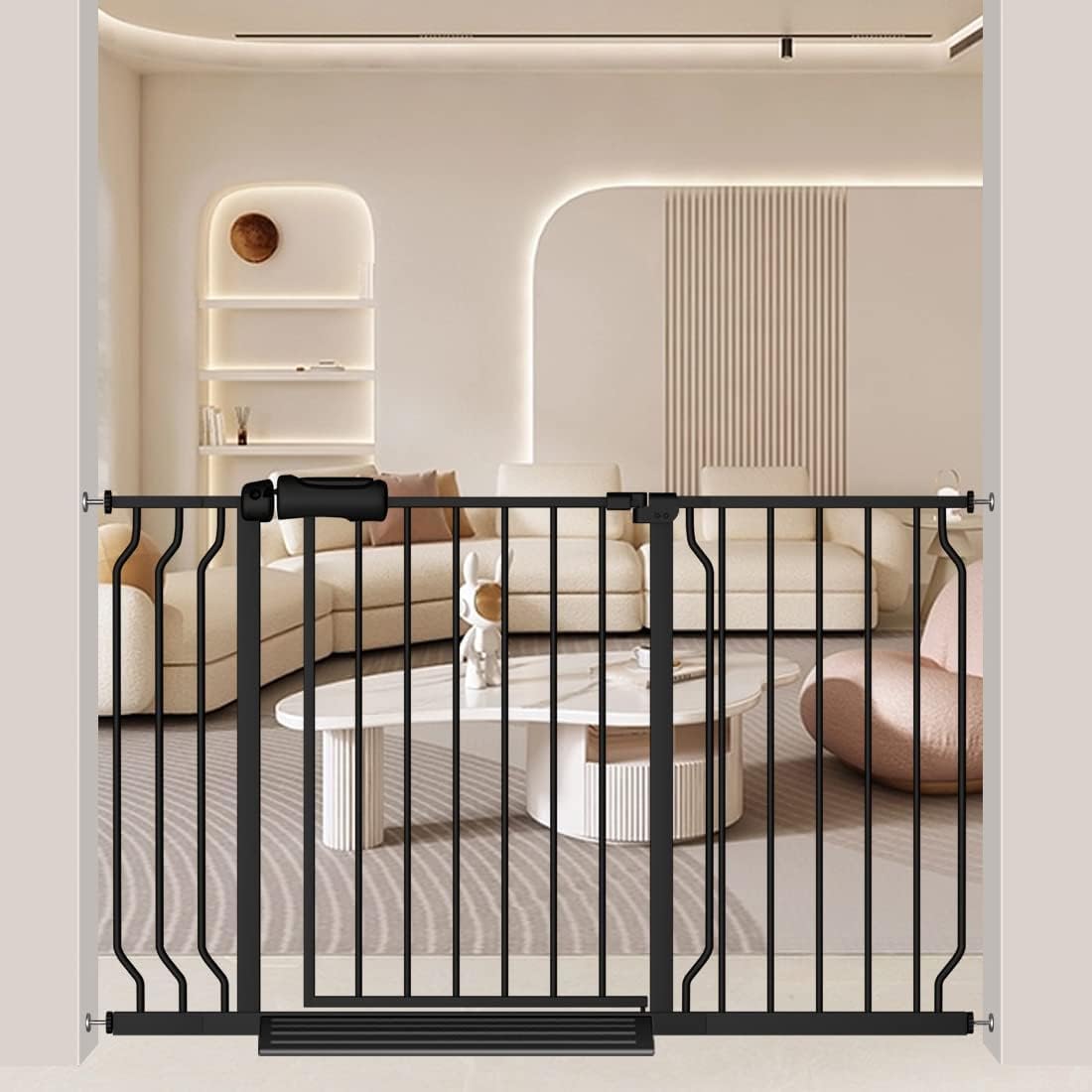 48-53 Inch Extra Wide Baby Gate for Stairs and Doorways