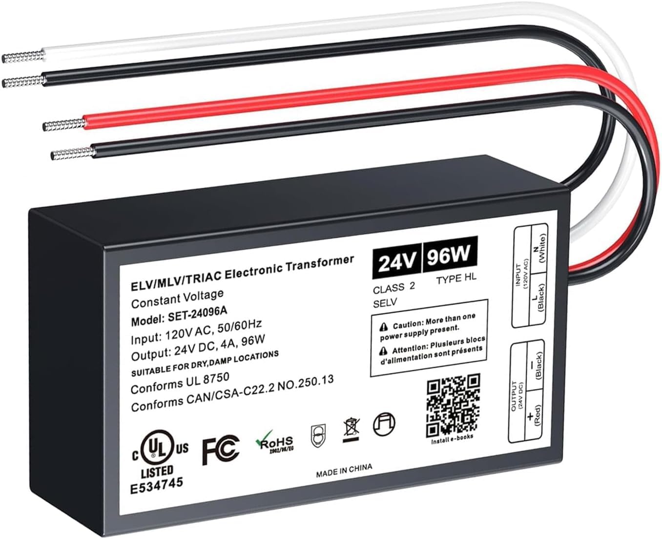 96W Dimmable LED Driver for Seamless Indoor and Outdoor Use