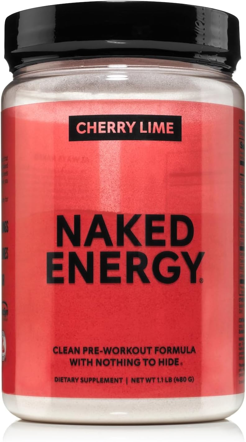 NAKED Cherry Lime Energy - Vegan Pre Workout Supplement 30 Servings
