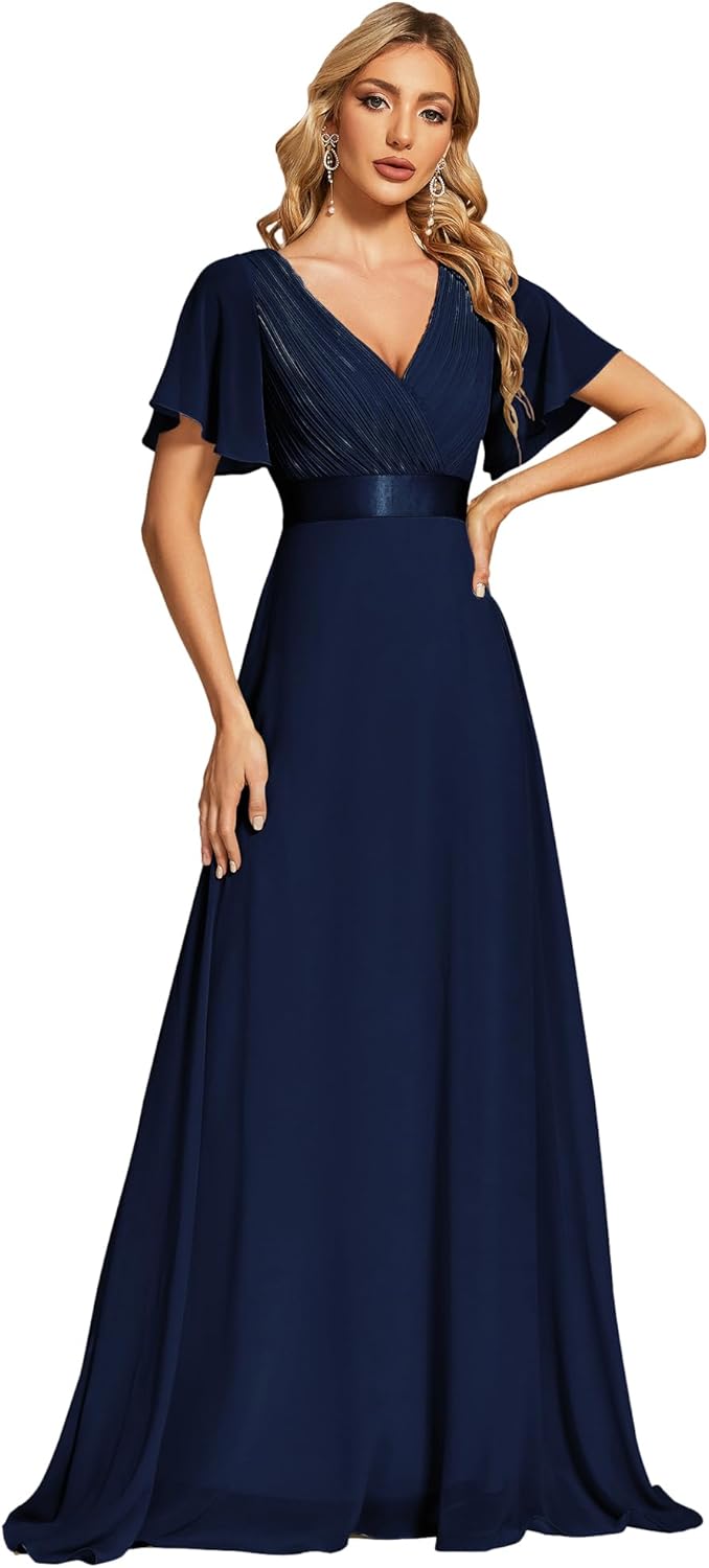 Elegant Floor Length Chiffon Bridesmaid Dress for All Occasions