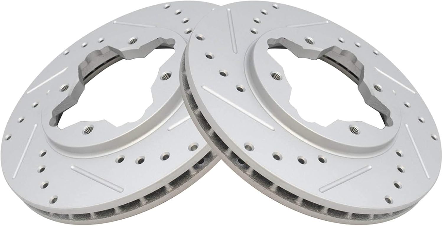 TRQ Front Performance Brake Rotors Set for Acura CL & Honda Accord