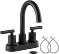 Bathroom Sink Faucet 4 in 2 Handle Centerset - Modern 360 Rotation