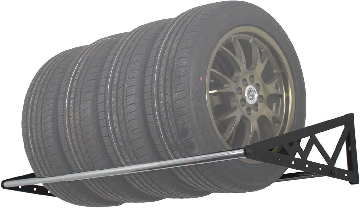 Heavy Duty Adjustable Wall Mounted Tire Rack for Garage Storage