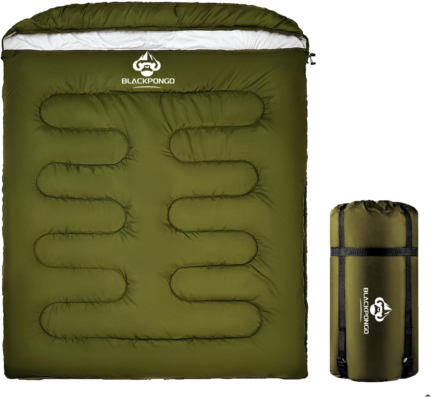 Double Sleeping Bag for Adults XL Queen Size for All Seasons