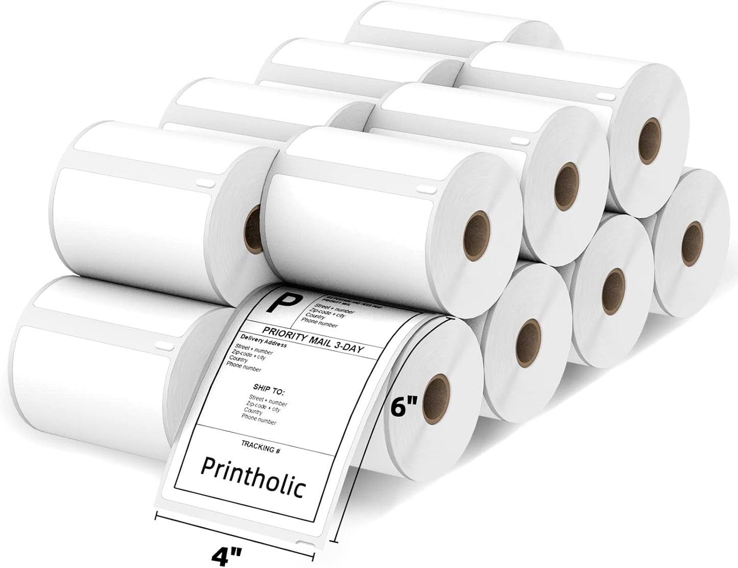 4in x 6in Shipping Labels with Ultra Strong Adhesive for Dymo
