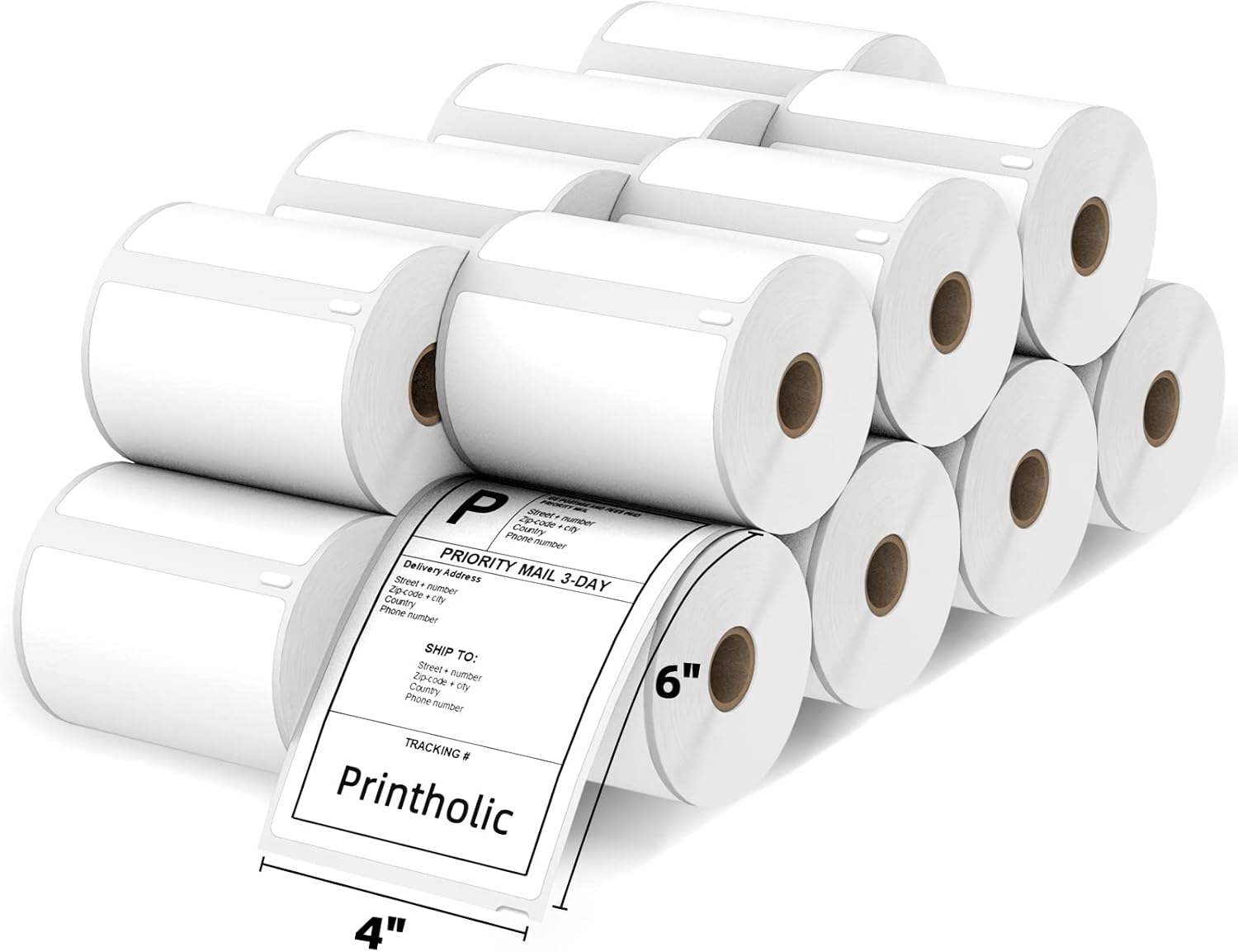 4in x 6in Shipping Labels with Ultra Strong Adhesive for Dymo