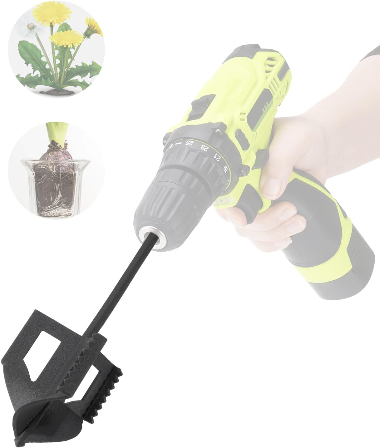 4-in-1 Cultivator Soil Tiller for Gardening and Plant Boxes