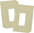 Screwless Decorator Wall Plate 1-Gang Medium Size - Child Safe Gloss