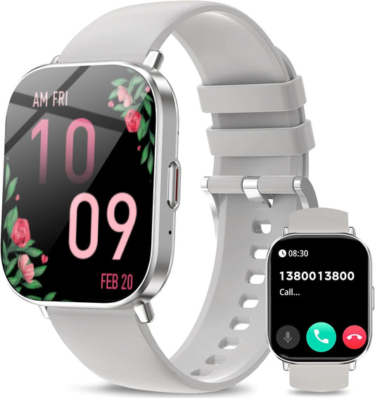 Fitoncloud Smartwatch: Call/Dial, Fitness Tracker, IP68 Waterproof