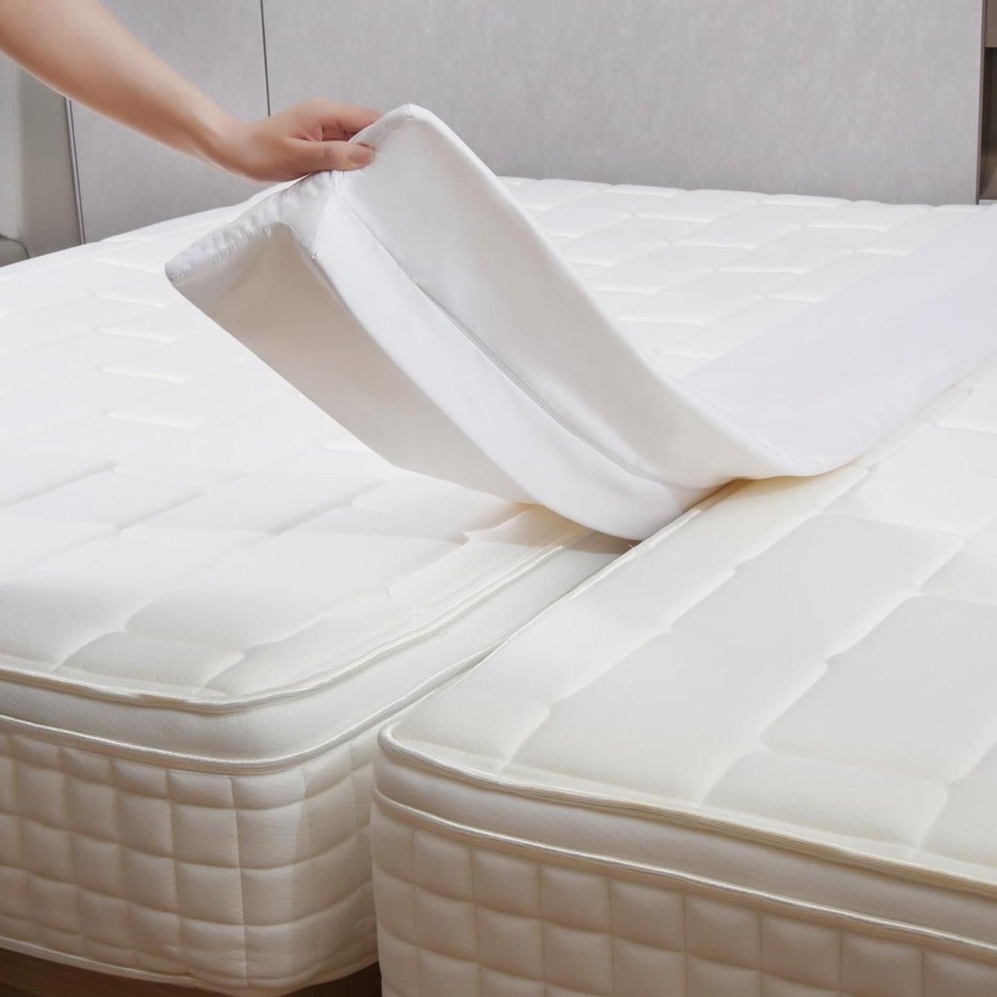 Vekkia Twin XL to King Converter for Adjustable Beds and More