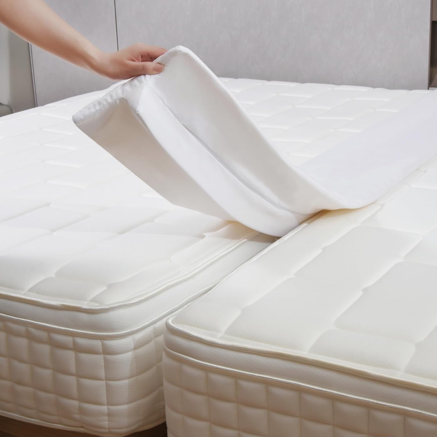 Vekkia Twin XL to King Converter for Adjustable Beds and More
