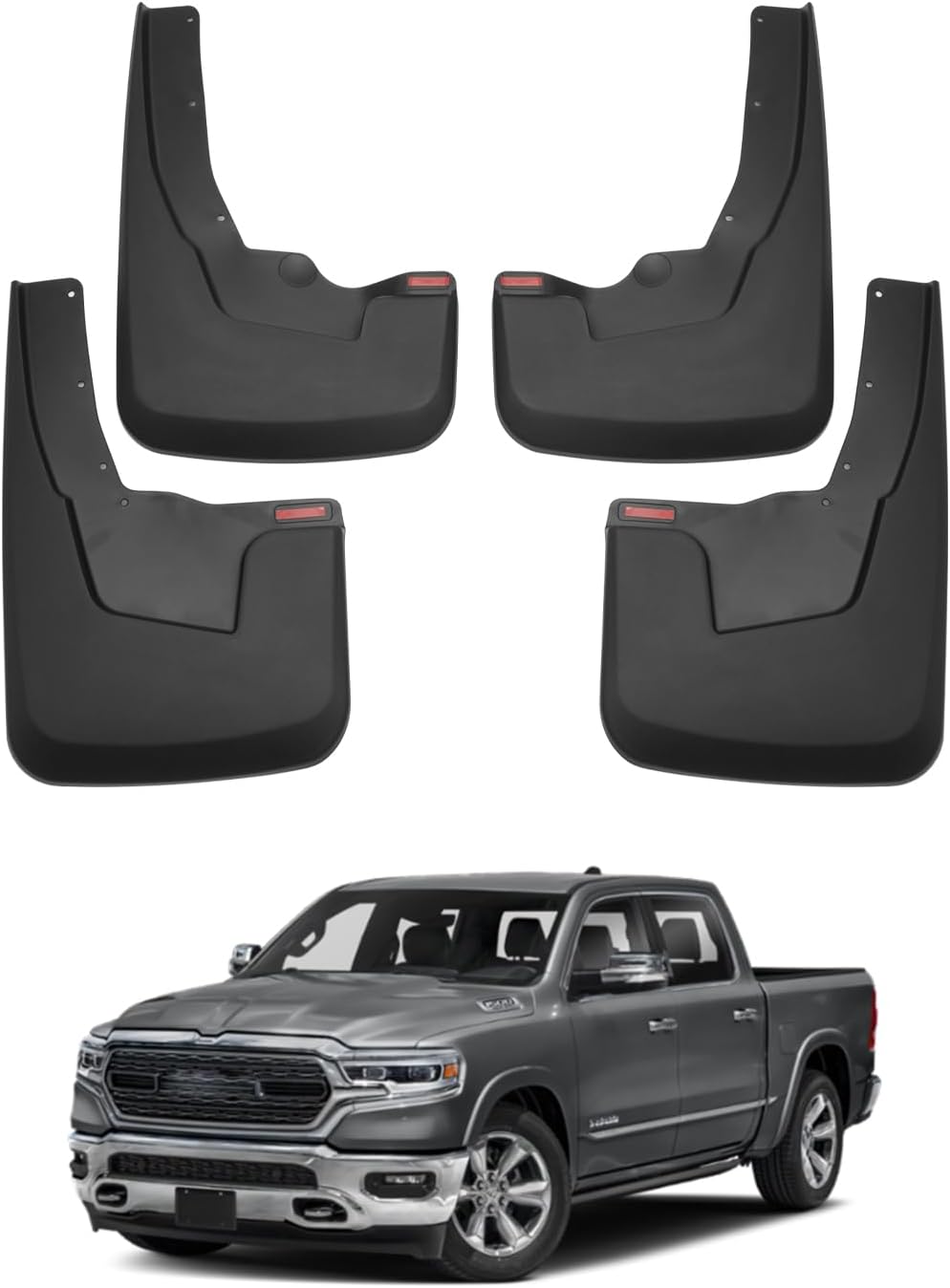 Autorder Mud Flaps for 2019-2024 Dodge Ram 1500 - 4PCS Set