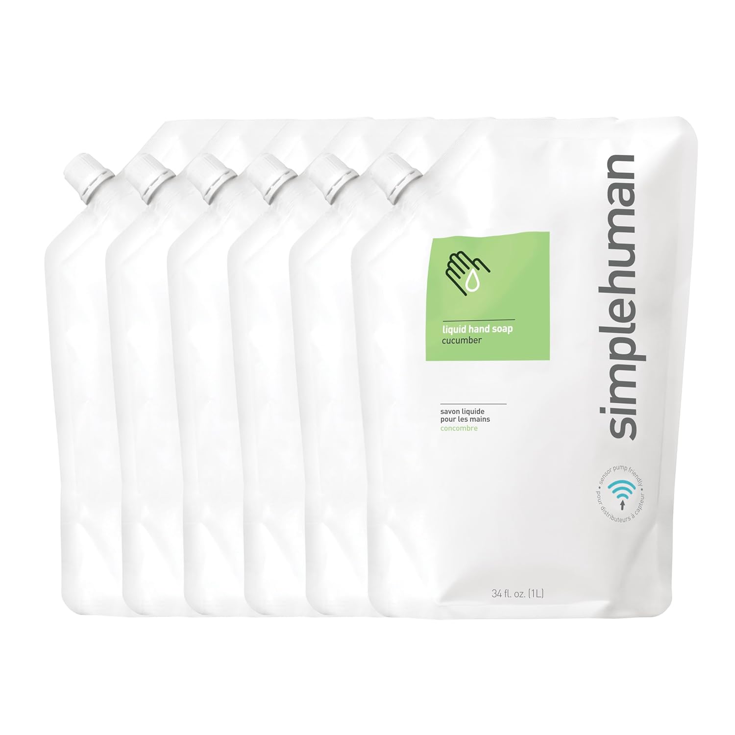 Cucumber Moisturizing Liquid Hand Soap Refill Pouch, 34 Fl. Oz