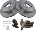 TRQ Rear Brake Pad & Rotor Kit Compatible with 2014 Lexus IS250