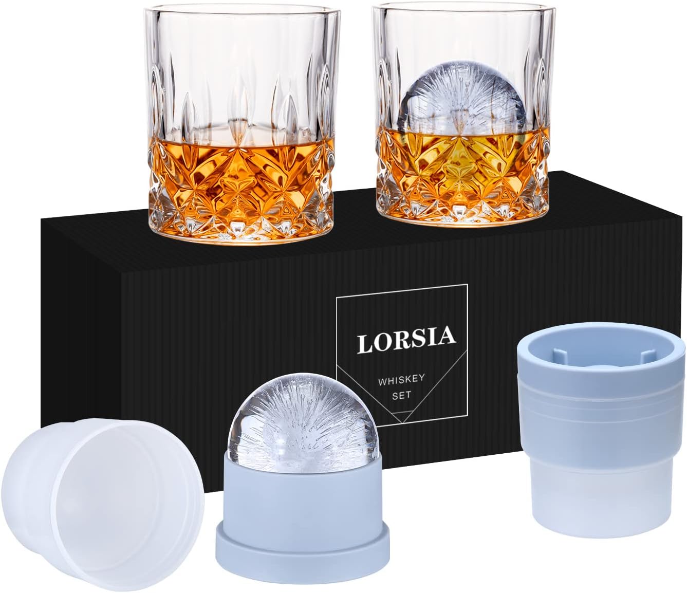 Crystal Whiskey Glass Set - Chills Drinks Perfectly