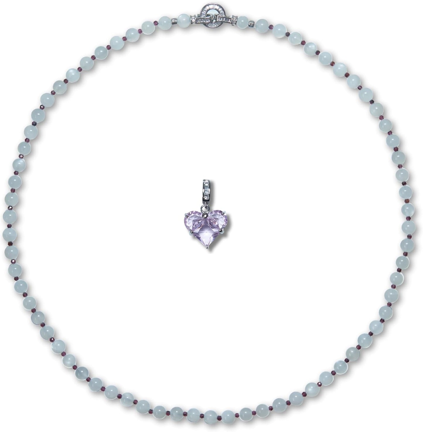 Natural Crystal Stone Beaded Necklace for Unique Style Lovers