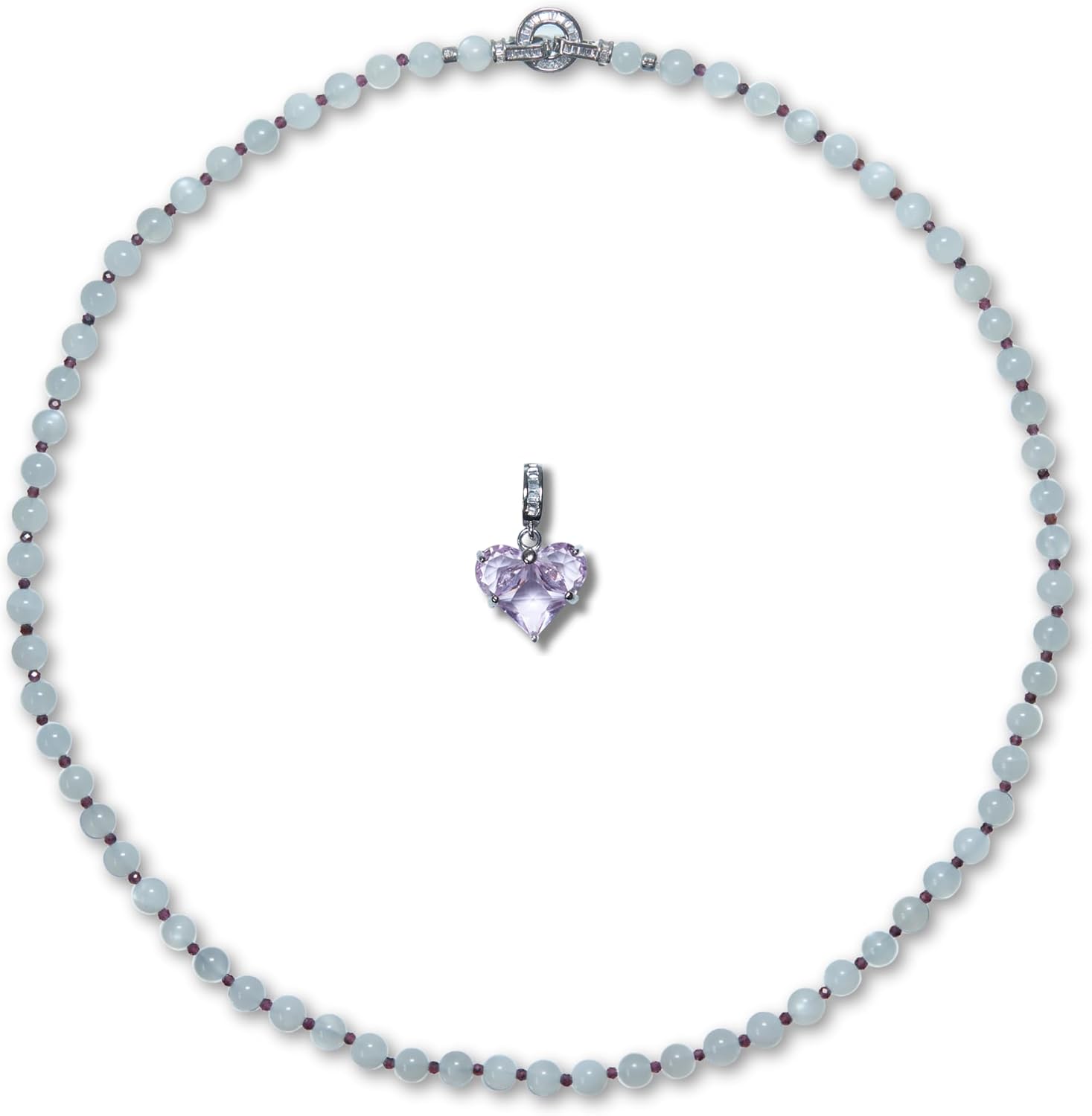 Natural Crystal Stone Beaded Necklace for Unique Style Lovers