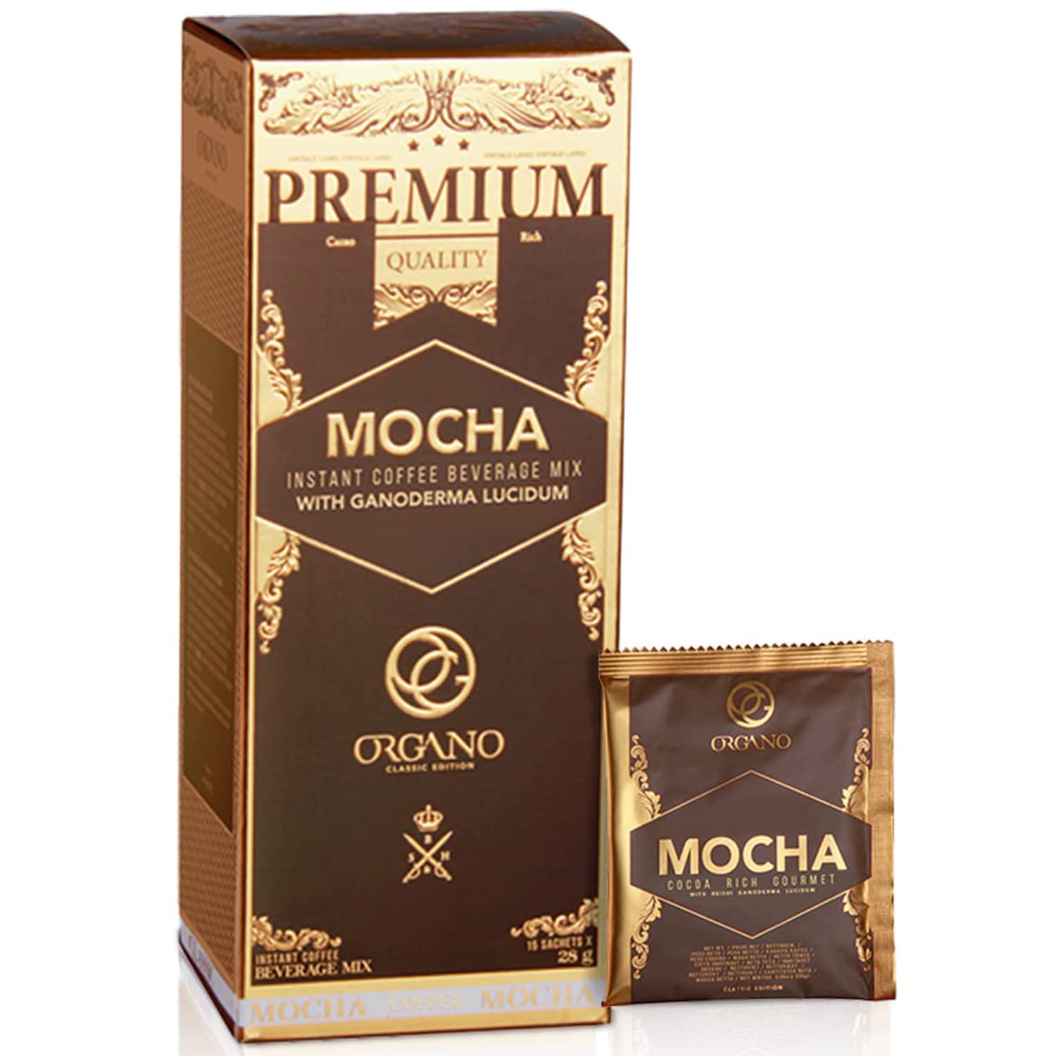 ORGANO Gourmet Cafe Mocha - Rich Instant Coffee Blend Sachets