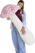 Mushroom Plush Pillow 51 in Body Pillow - Soft Hugging Cushion