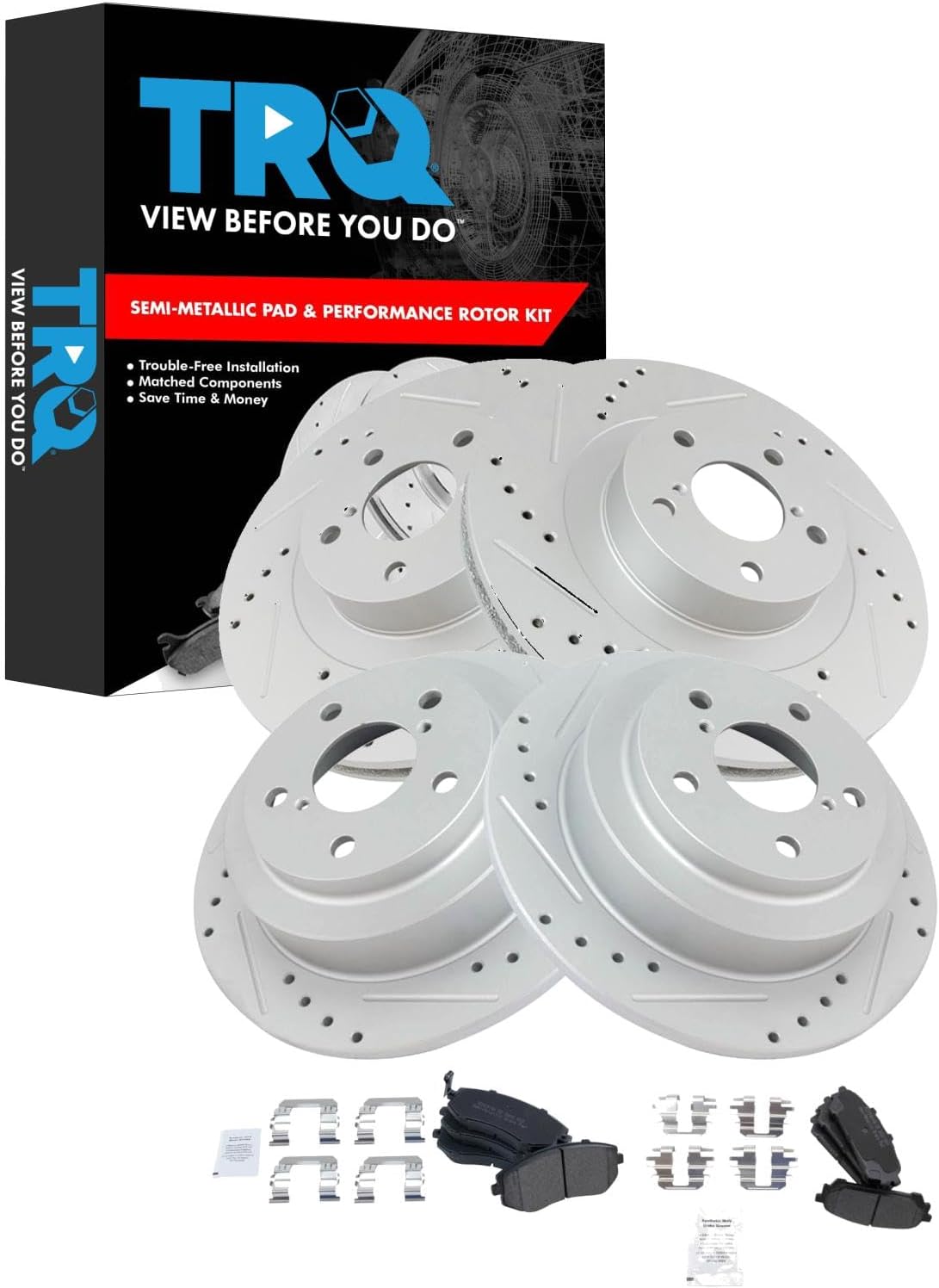 Performance Brake Pad & Rotor Kit for Saab 9-2X and Subaru