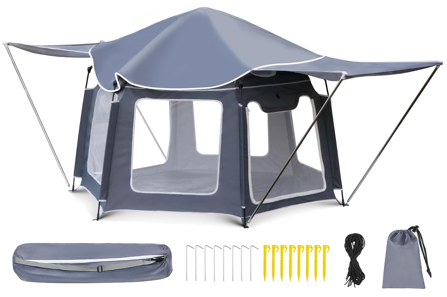 Baby Playpen with Large Canopy for Indoor and Outdoor Fun