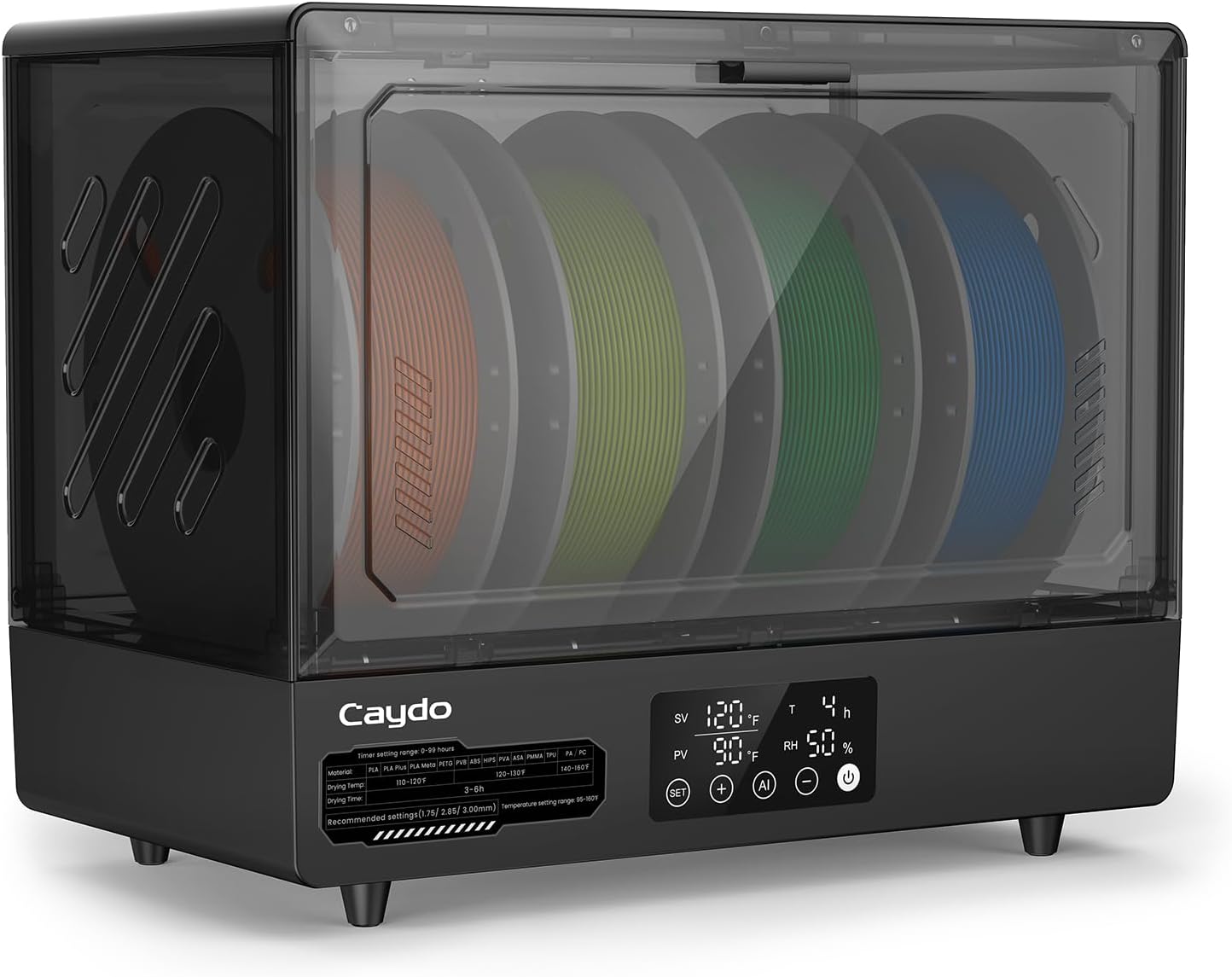Caydo Filament Dryer 4-Spool for Efficient 3D Printing
