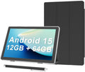 Android 15 Tablet 10 in - 12GB RAM, 64GB ROM (Expandable)