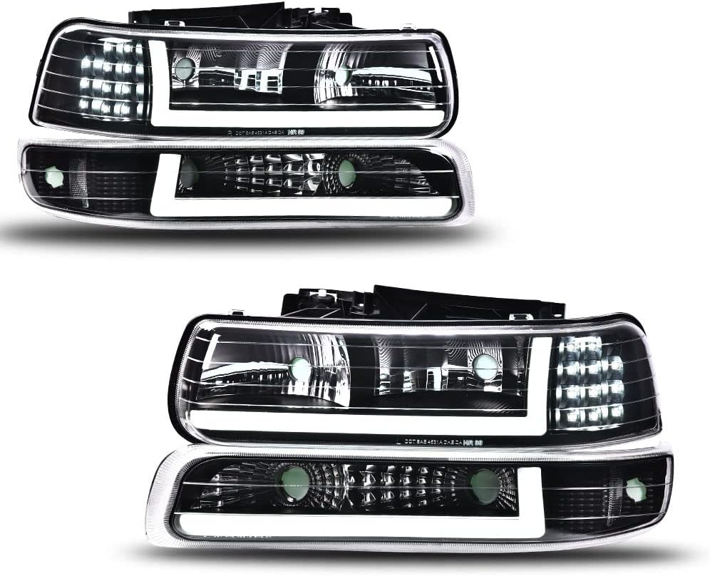PIT66 LED Headlight Assembly for 1999-2006 Chevy Silverado Tahoe