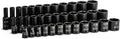 3/8 in Drive Impact Socket Set SAE 36-Piece - Durable Chrome Moly