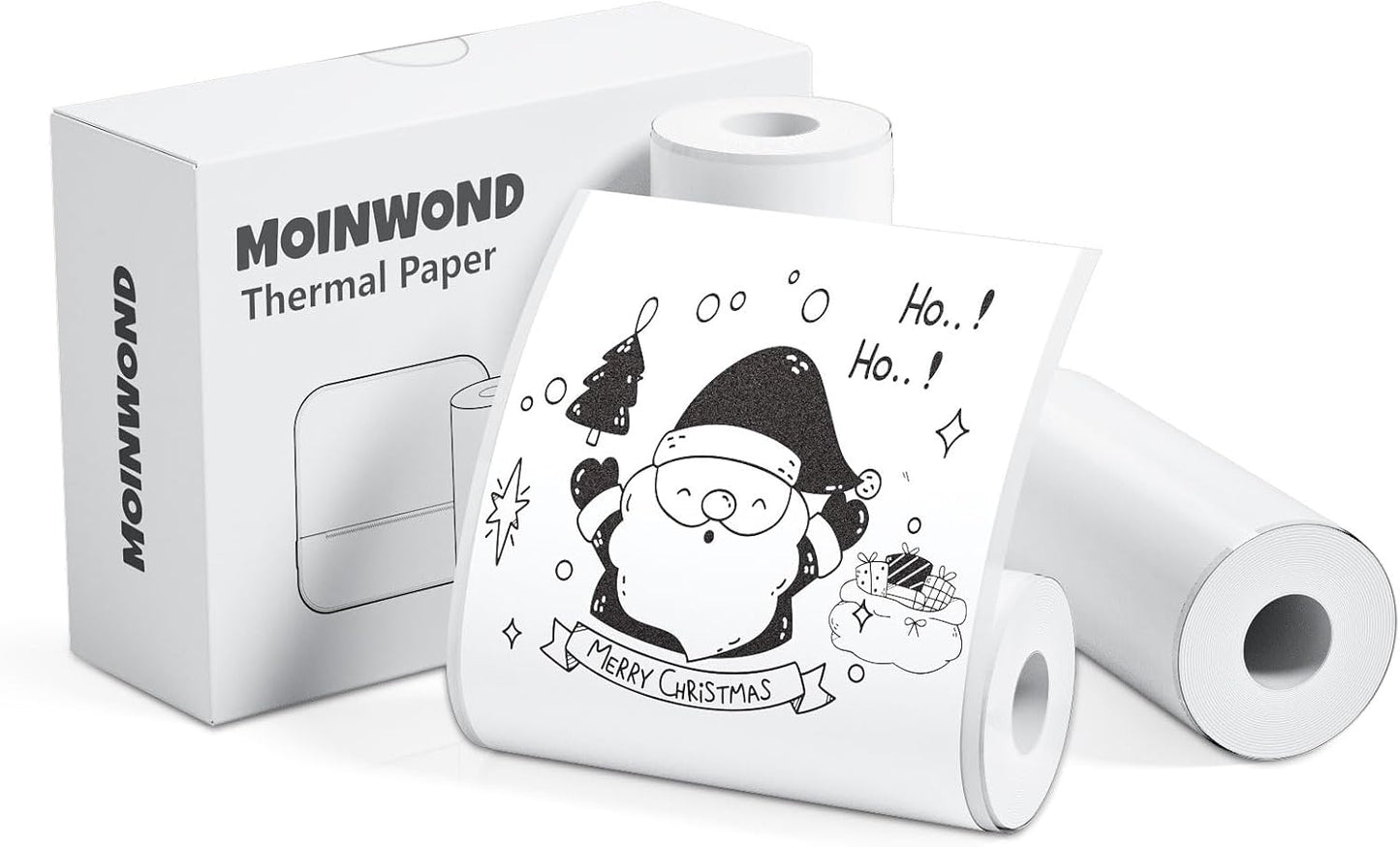 Supmoyin Thermal Sticker Paper: 3 Rolls, 50mm x 3m