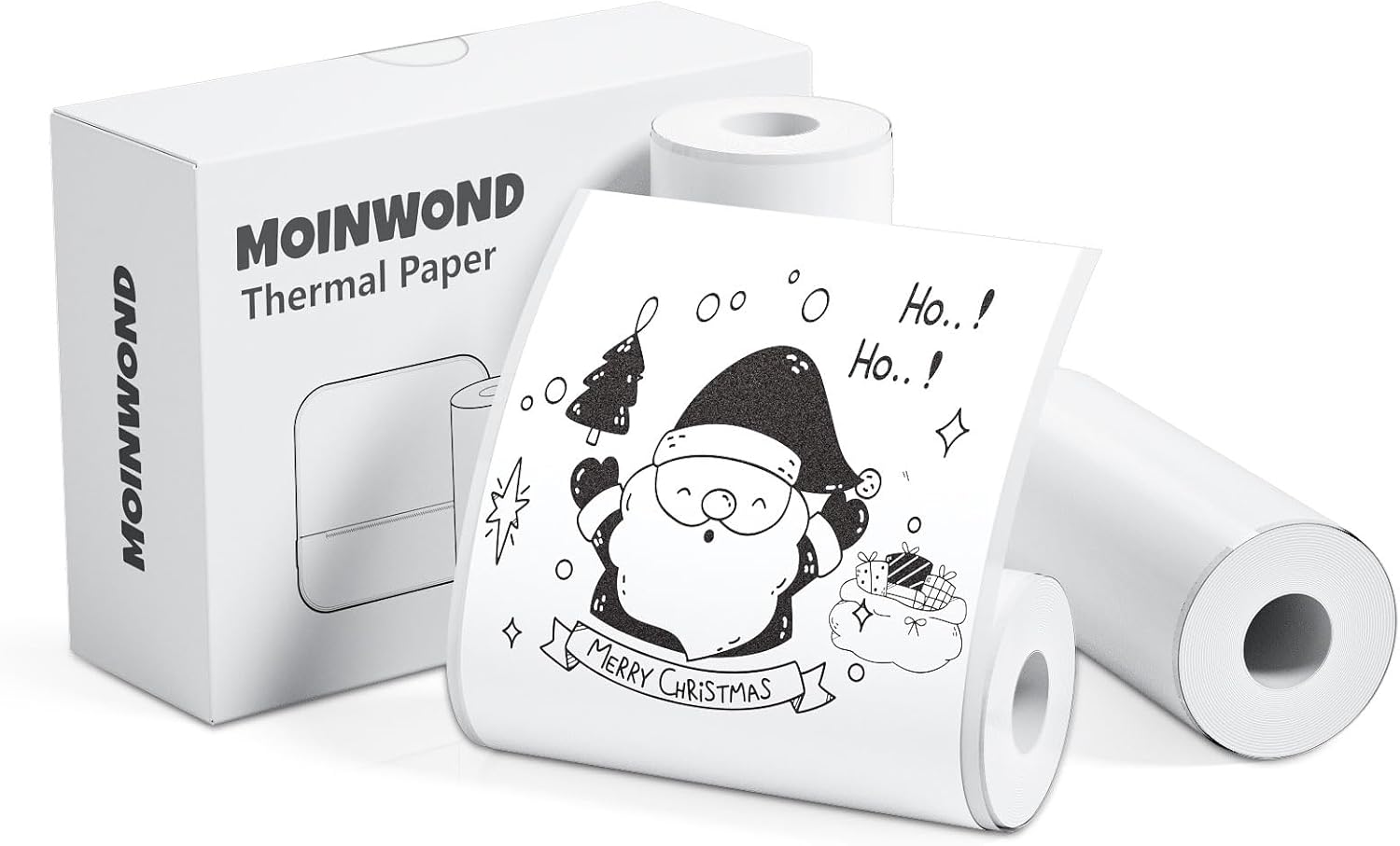 Supmoyin Thermal Sticker Paper: 3 Rolls, 50mm x 3m