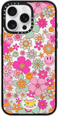 Compact iPhone 16 Pro Max Case Groovy Pattern Clear - Slim Protection